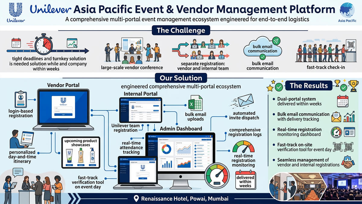 Unilever Asia Pacific Event & Vendor Management Platform